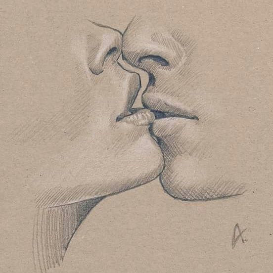 Drawing Cute Couple Kissing Image Result for Drawing People Kiss Drawings Drawings Art