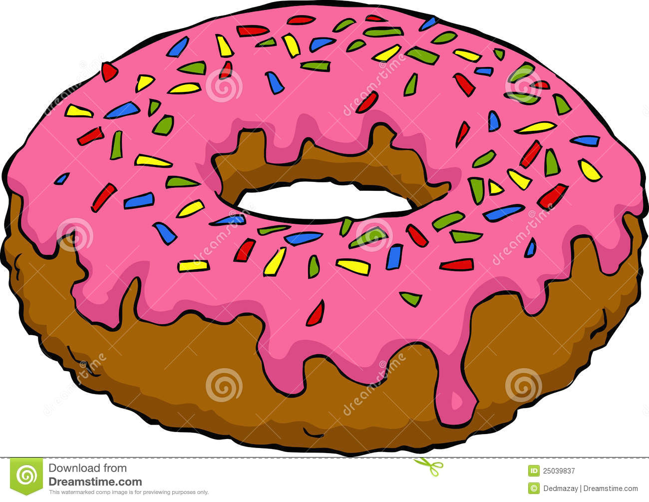 Drawing Cute Donut Cartoon Donut Stock Vector Illustration Of Cute Illustration