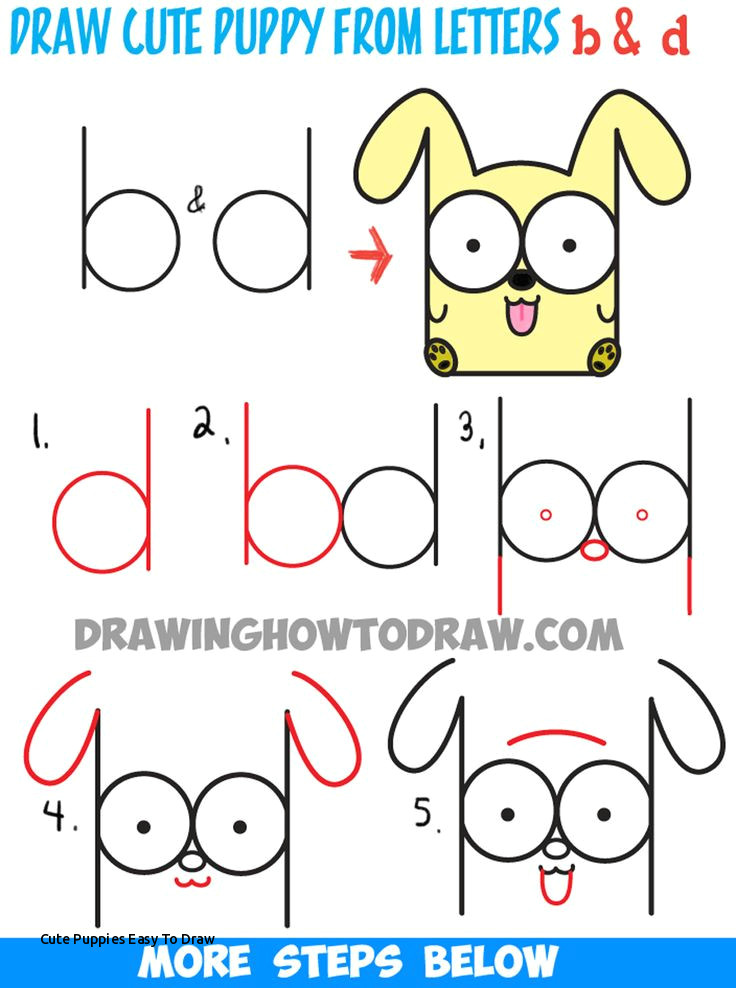 Drawing Cute Fonts Cute Puppies Easy to Draw Wallpaper Dog sophisticated Features Dog