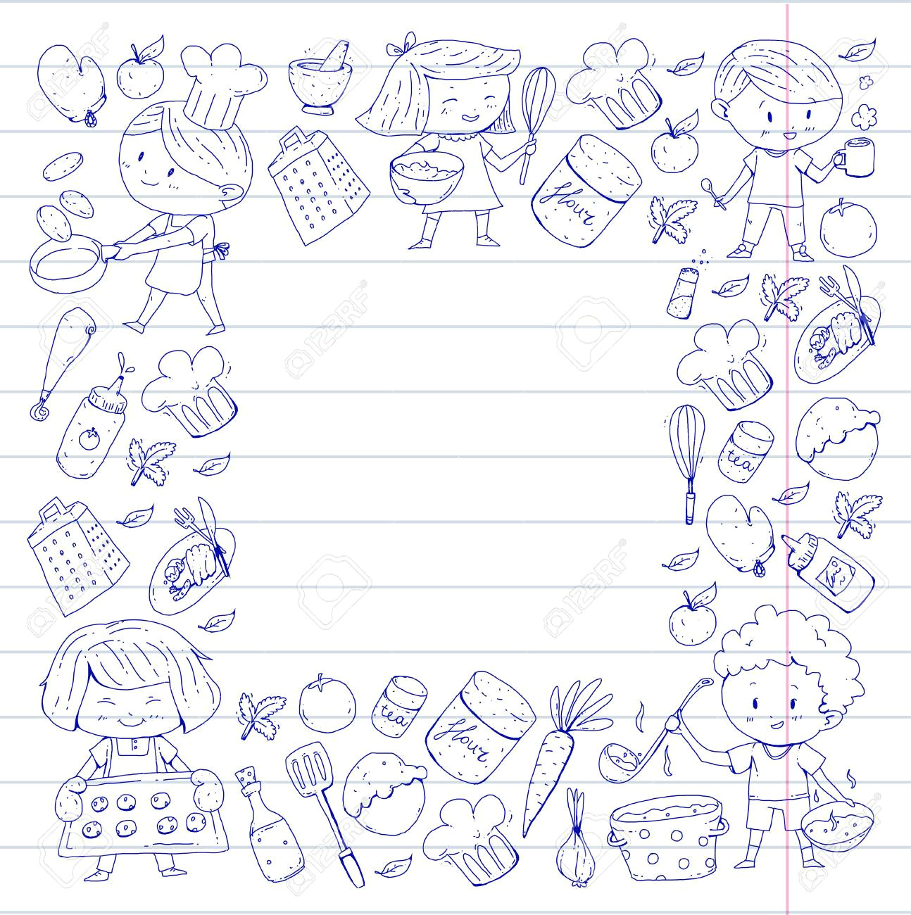 Drawing Cute Fruit Cute Children Cooking Food Kindergarten and School Kids Kids