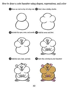 Drawing Cute Hamster 13 Best Draw Hamsters Images Drawing Tutorials Easy Drawings