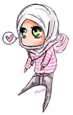 Drawing Cute Muslimah 241 Best Cartoon Muslim Images Hijab Drawing Muslimah Anime