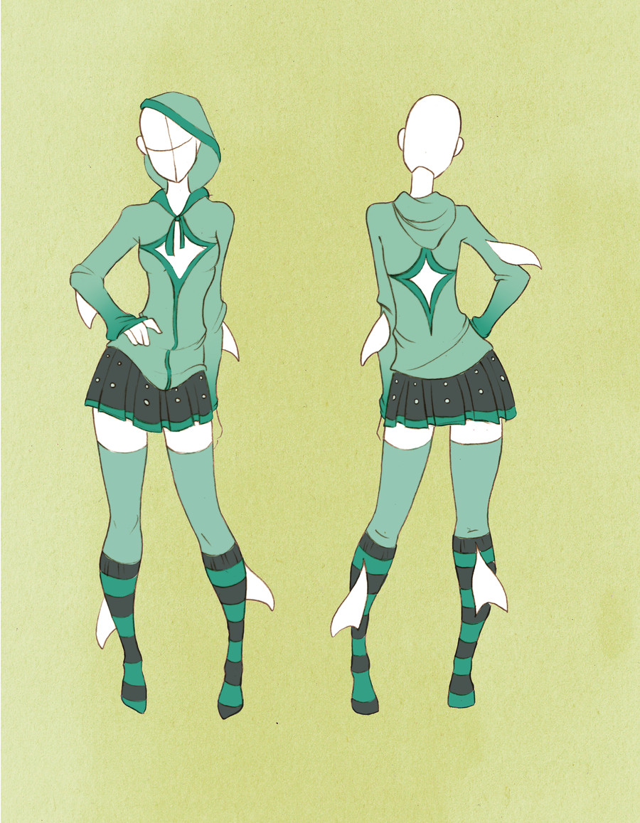 Drawing Cute Outfits Commission Outfit April 06 by Violetky Deviantart Com On