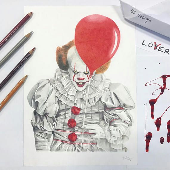 Drawing Cute Pennywise original Pennywise the Clown Bill Skarsgard Drawing to Draw