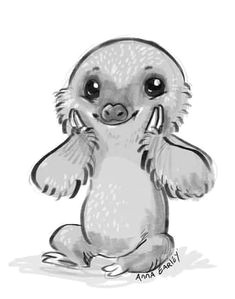 Drawing Cute Sloth 863 Best Sloth Sloth Baby Images Sloths Baby Sloth Cute Sloth
