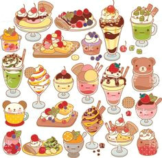 Drawing Cute Sweets 31 Best Cute Dessert Drawings Images Bite Size Desserts Cute