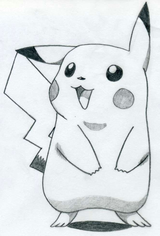 Drawing Cute too Easy Pictures to Draw How to Draw Pikachu Anime Pinterest