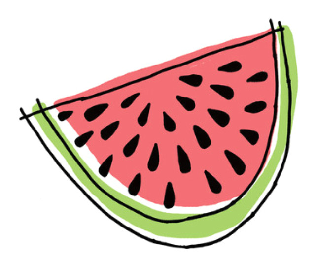 Drawing Cute Watermelon Tattly Fruit Watermelon Watermelon Tattoo Watermelon Illustration