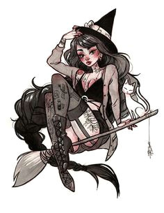 Drawing Cute Witch 11 Best Witch Drawings Images Sketches Paintings Drawings