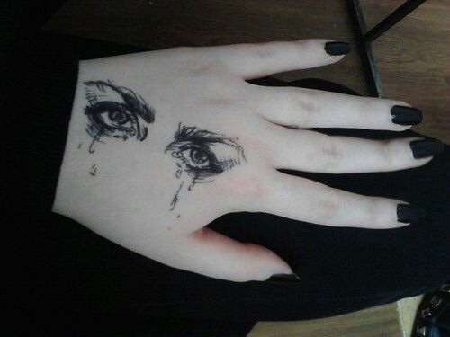 Drawing Dark Eyes Aesthetic Art Black Dark Eyes Grunge Hand Hands Indie Pale