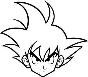 Drawing Dbz Eyes How to Draw Goku Easy Dragonball Z Gt Goku Drawing Dragon