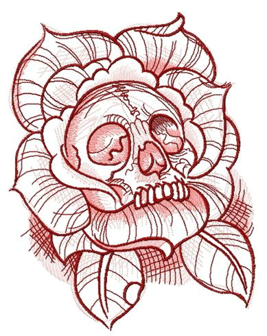 Drawing Dead Flowers Dead Rose Machine Embroidery Design Machine Embroidery Design Www