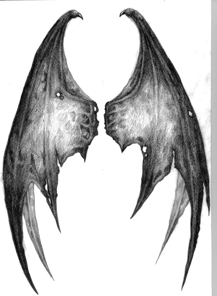 Drawing Devil Heart Devil Wings Drawing Demon Wings by Miho24 On Deviantart Black