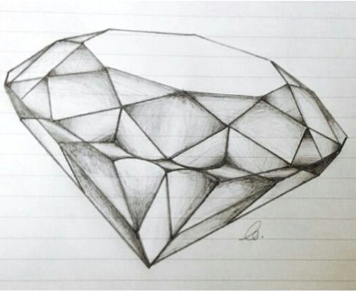 Drawing Diamond Heart Pin by Brianna Taylor On Artsy Drawings Diamond Drawing Art