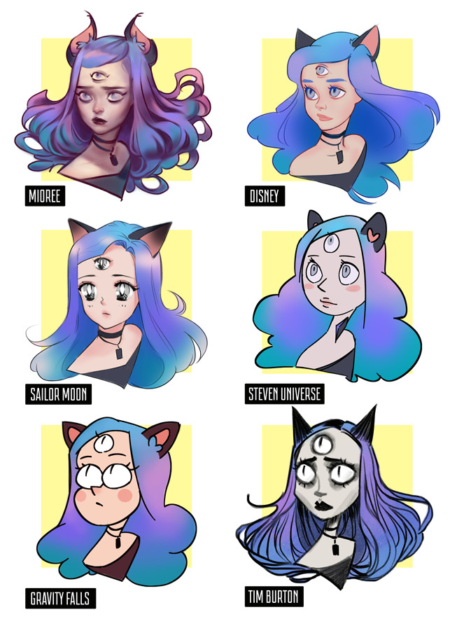 Drawing Different Cartoon Styles Style Challenge by Mior3e On Deviantart Fantasy Pinterest