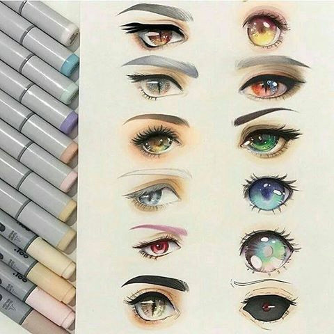 Drawing Different Eye Styles Eye Shapes and Colors the First Thing I thought Was Wow that