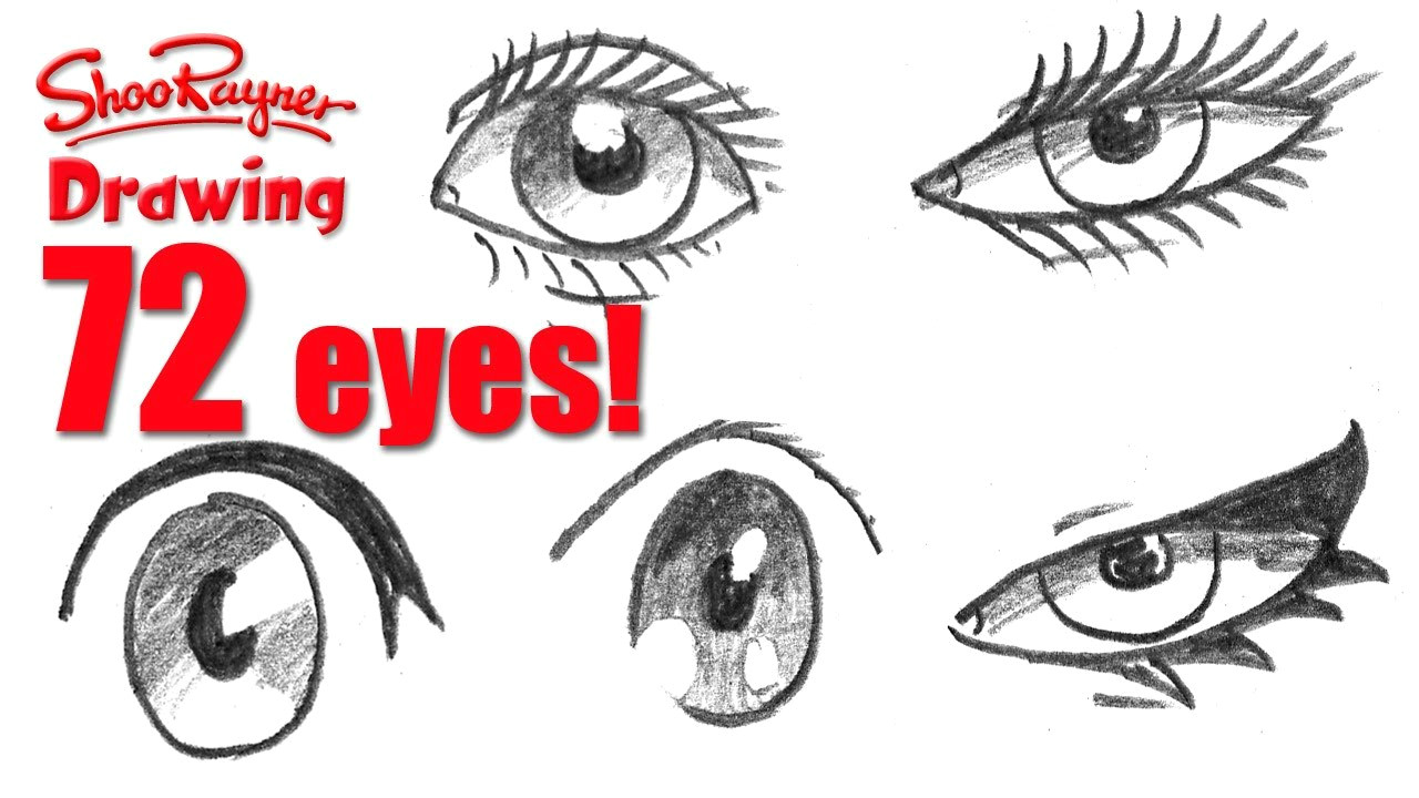 Drawing Different Eye Types How to Draw 72 Eyes In Different Styles Youtube