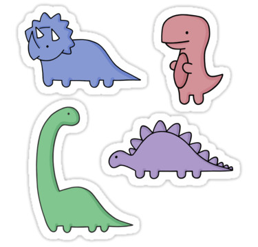 Drawing Dinosaurs Tumblr Dinosaur Illustrations Sticker by Bloemsgallery Accessories and