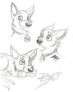 Drawing Disney Dogs 14 Best Bolt Images Drawings Disney Dogs Disney Films