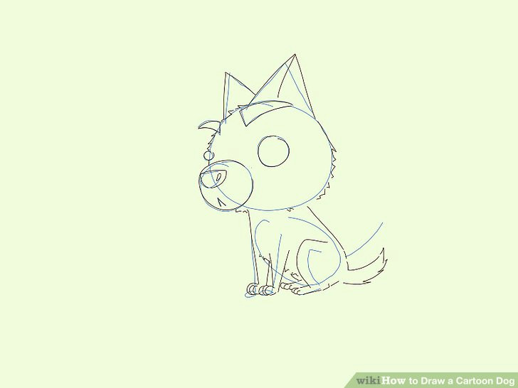 Drawing Dog Eye 6 Easy Ways to Draw A Cartoon Dog with Pictures Wikihow