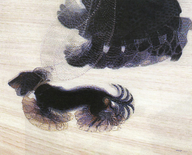 Drawing Dog Legs Great Works Dynamism Of A Dog On A Leash 1912 Giacomo Balla the