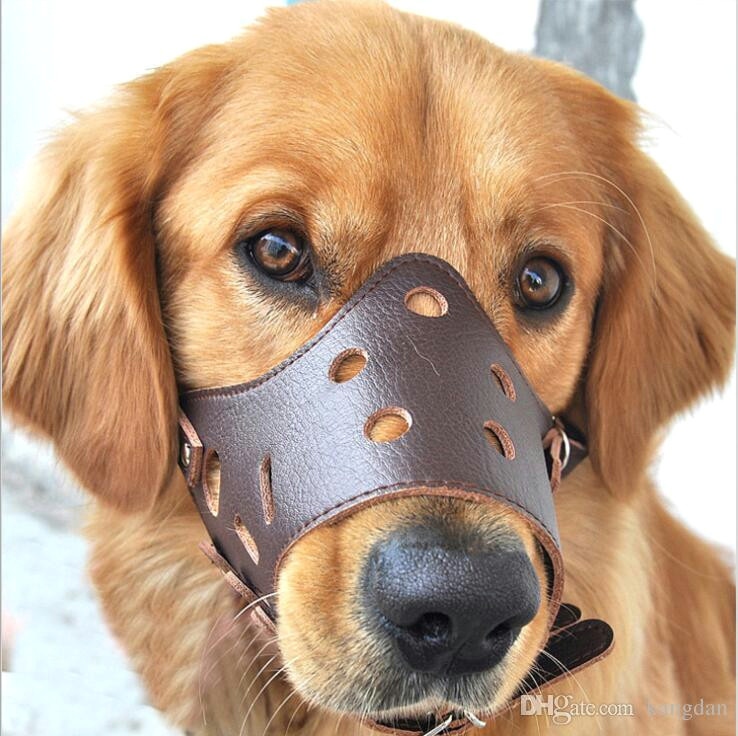 Drawing Dog Muzzle Adjustable Pet Dog Muzzle Prevention Bite Masks Anti Bark Bite Mesh