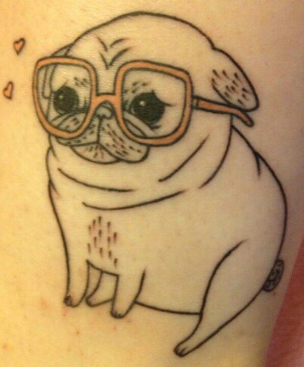 Drawing Dog Tattoo Super Mops Chris Tattoos Pug Tattoo Dog Tattoos