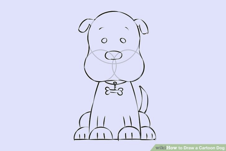 Drawing Dogs Noses 6 Easy Ways to Draw A Cartoon Dog with Pictures Wikihow
