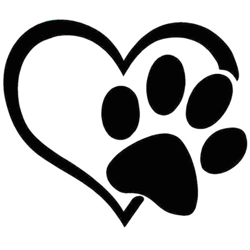 Drawing Dogs Paws Heart with Paw Print Highjacked Tattoos Dog Lasts Two Weeks