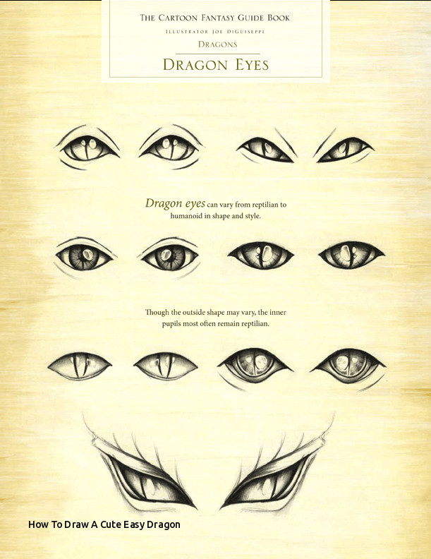 Drawing Dragon Eye Step by Step How to Draw A Cute Easy Dragon Dragon Eye Drawing Step by Step at