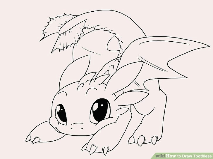 Drawing Dragons Pdf How to Draw toothless with Pictures Wikihow