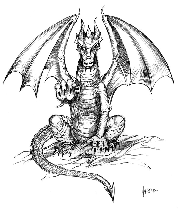 Drawing Dragons Pictures Sketches Of Dragons Angry Dragon Drawing Ideas Pinterest