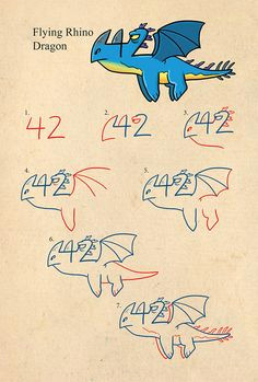 Drawing Dragons with Numbers 440 Best Draw S by S Using Letters N Numbers Images Step by Step