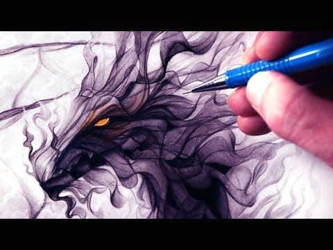 Drawing Dragons Youtube Let S Draw A Smoke Dragon Fantasy Art Friday Youtube Crafts