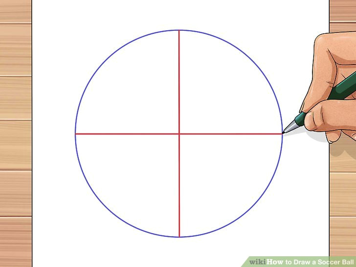 Drawing Easy 3d Sphere How to Draw A soccer Ball with Pictures Wikihow