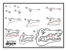 Drawing Easy Alligator 16 Best Alligator Illustrations Images Crocodiles Children S Book