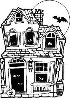 Drawing Easy Bat 55 Best Haunted House Drawing Images
