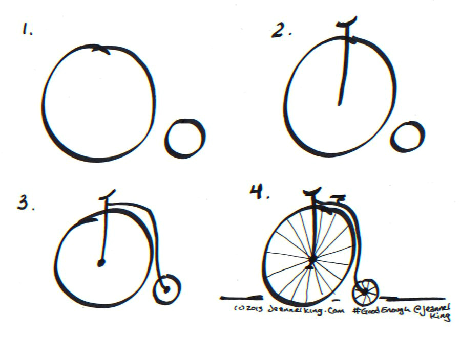 Drawing Easy Bike How to Draw A Good Enough Penny Farthing or Hi Wheel Bicycle