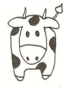 Drawing Easy Cow 46 Best Cow Drawing Easy Images Painting On Fabric Farmhouse