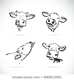 Drawing Easy Cow Cow Drawing Images Stock Photos Vectors Shutterstock