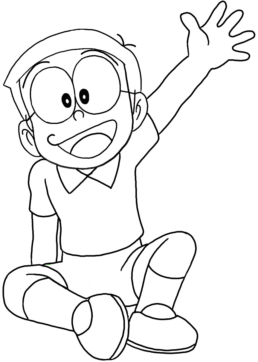 Drawing Easy Doraemon How to Draw Nobita Nobi From Doraemon with Easy Drawing Tutorial How