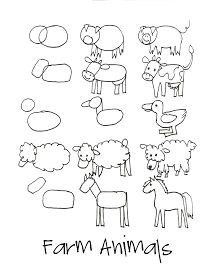 Drawing Easy Farm Animals Drawing Simple Farm Animals Drawing Drawings Drawing Lessons Art