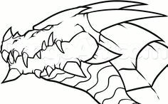 Drawing Easy Fire How to Draw An Easy Dragon Head Step 12 Drawing Drawi