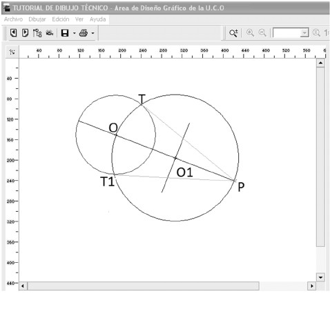 Drawing Easy Fist First Step Of Drawing Tangent Lines From Point P Exterior to A