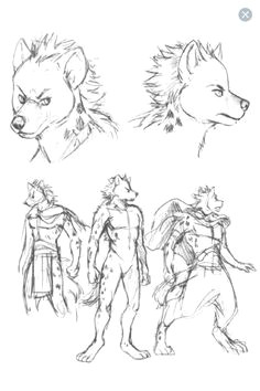 Drawing Easy Furry 96 Best Hyenas 3 Images Hyena Drawings Fantasy Creatures