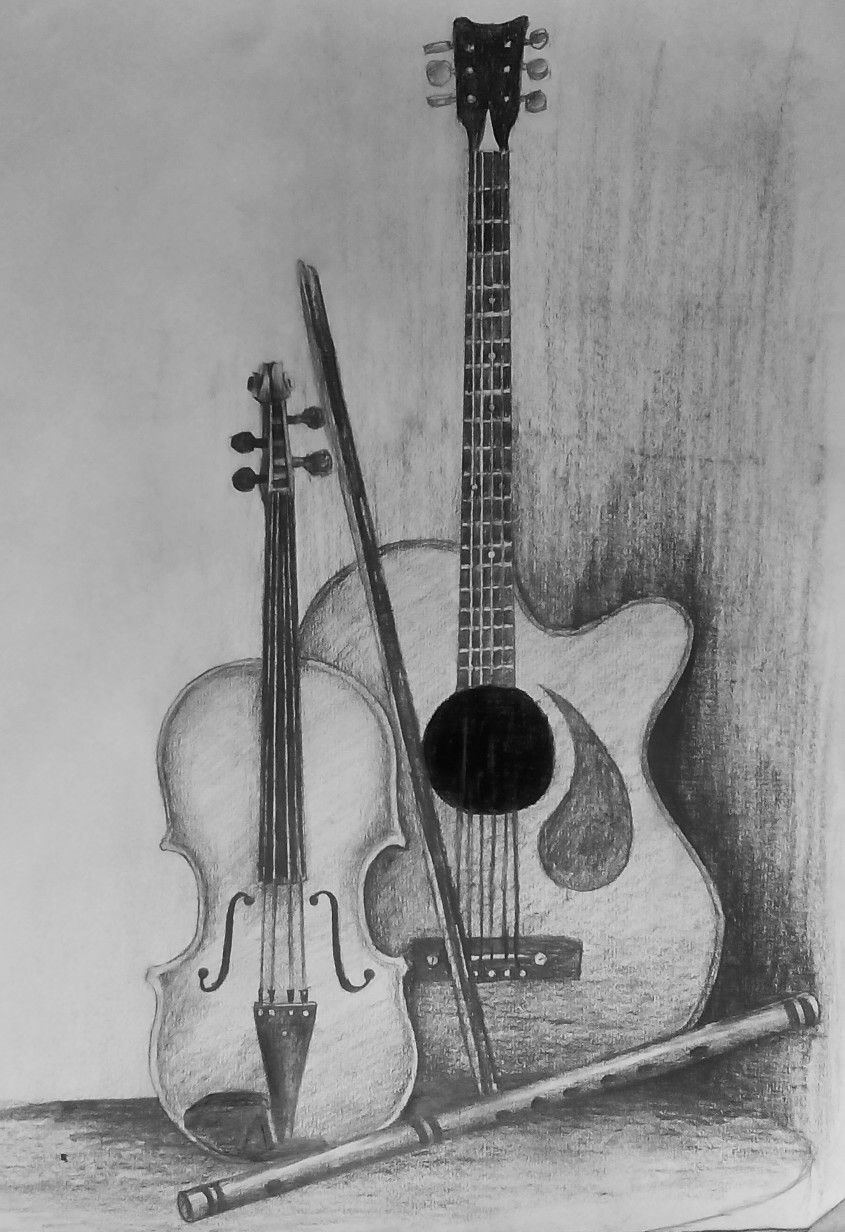Drawing Easy Guitar Learning to Draw You are Gonna Need A Pencil Pencil Drawings