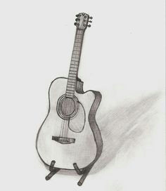 Drawing Easy Guitar Pin by Nirmala Meti On Nilu Drawings Guitar Drawing Pencil Drawings