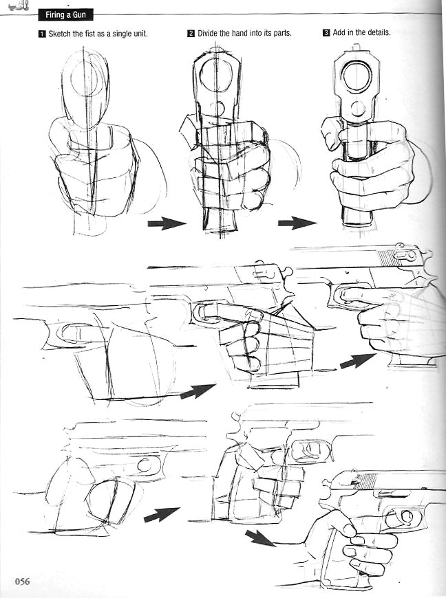 Drawing Easy Guns Tutorials References Daily Inspiration Picks