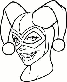 Drawing Easy Harley Quinn 12 Best Villians Images Coloring Pages Printable Coloring Pages