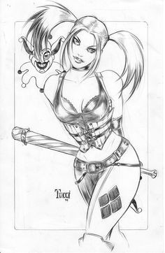 Drawing Easy Harley Quinn Harley Quinn Drawings Black and White